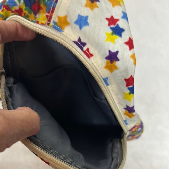 Blue and Yellow Mosaic Backpack with Adjustable Strap - Picture 6 of 10